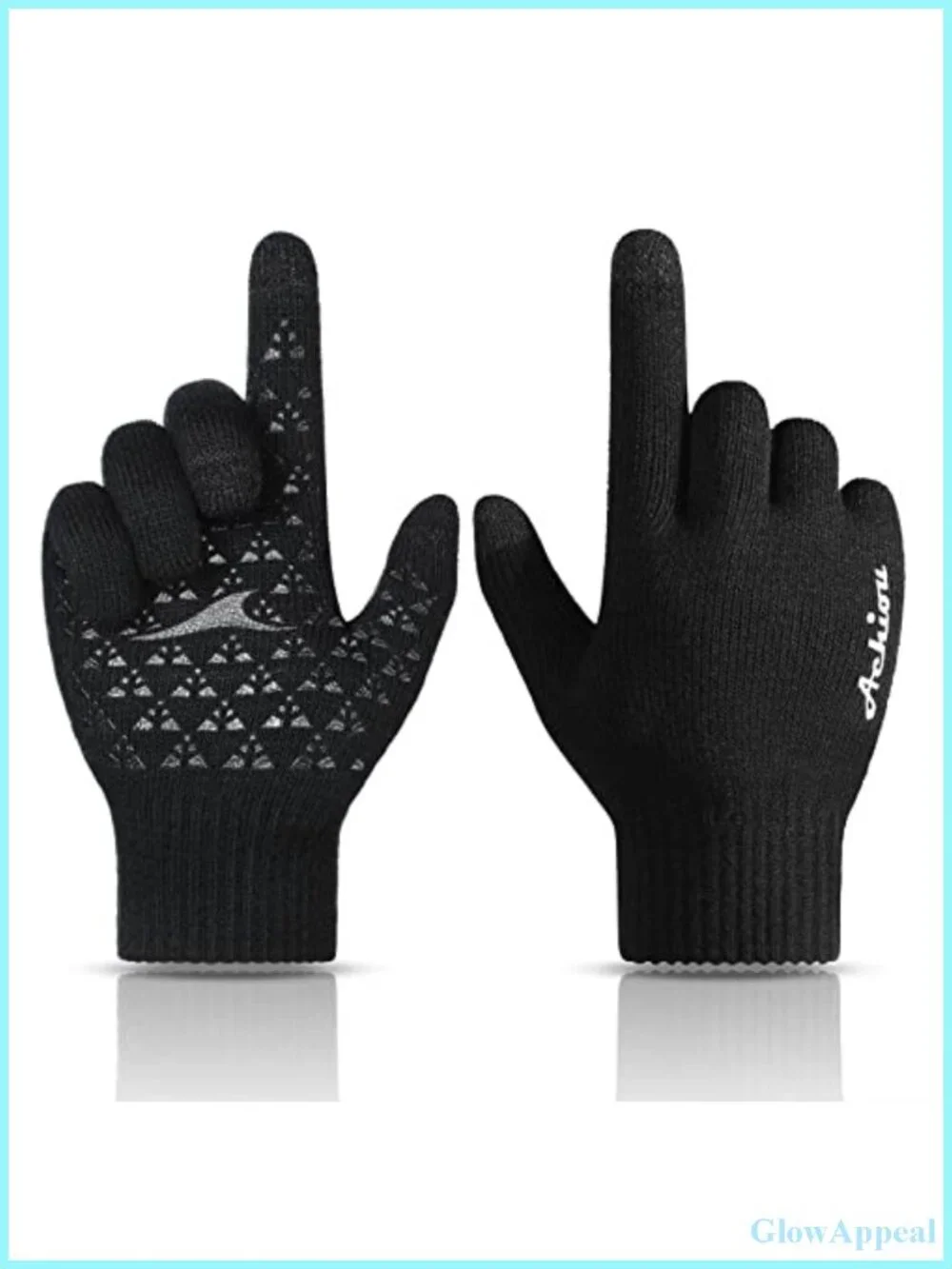 Touchscreen Knit Gloves for Men Women Winter Warm Stretch Anti-Slip